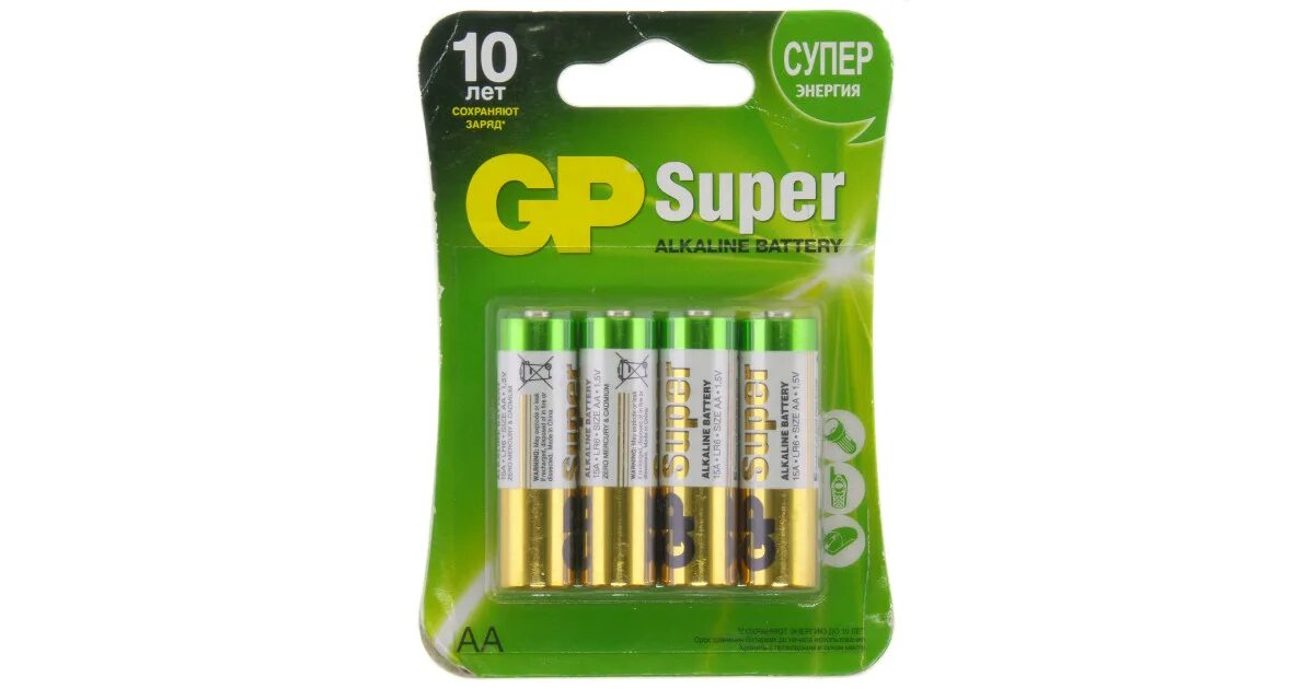 БатарейкаGP Superalkaline LR06 4шт