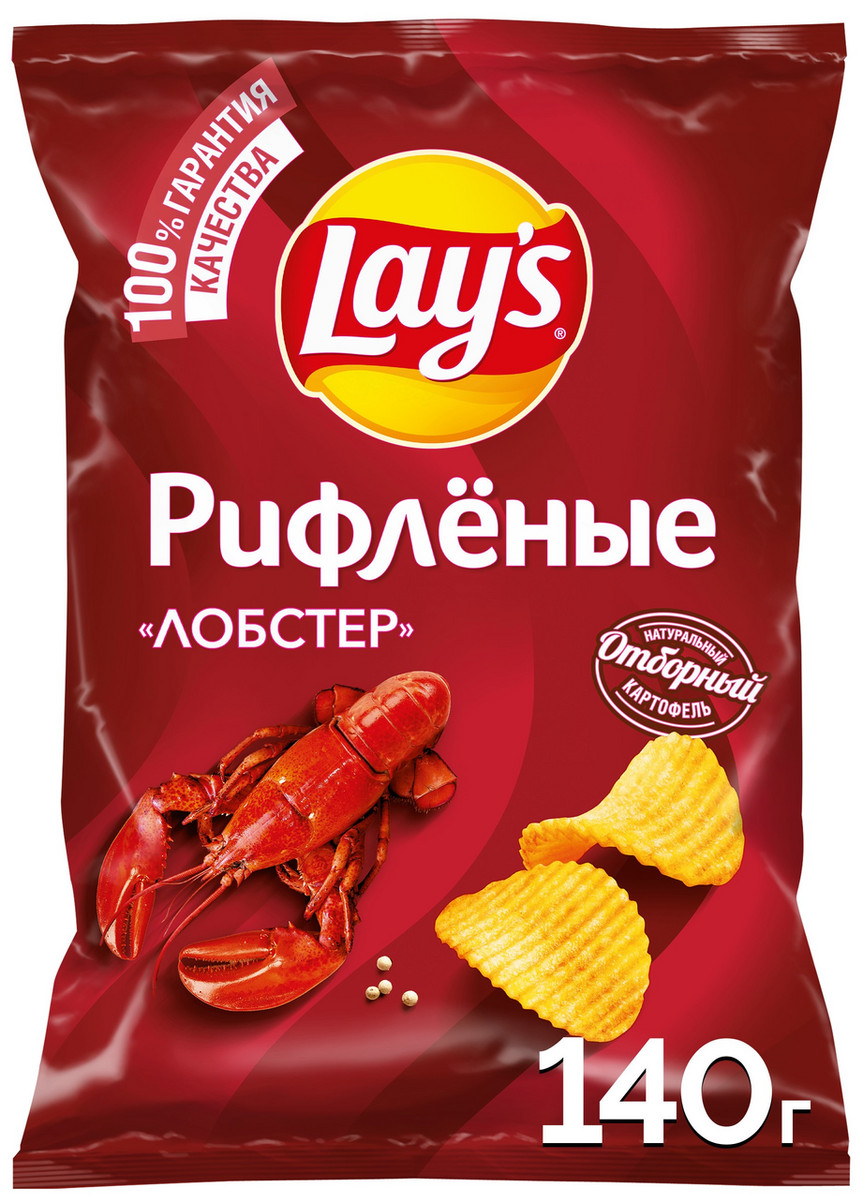 Чипсы Лейс рифл Лобстер 140г