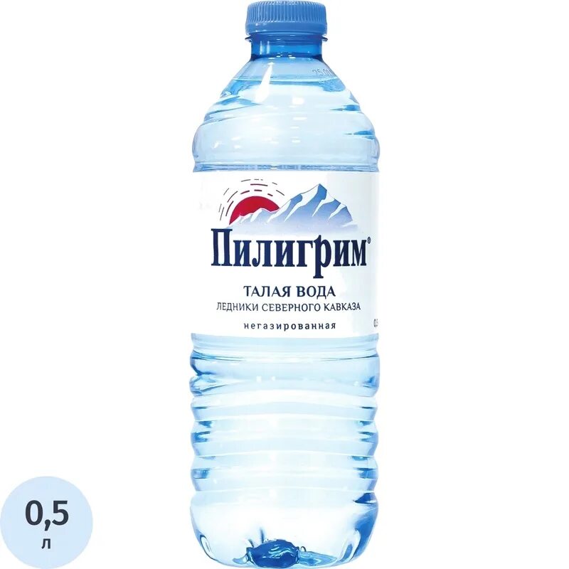 Вода пит.негаз  Пилигрим 0,5л пл/б