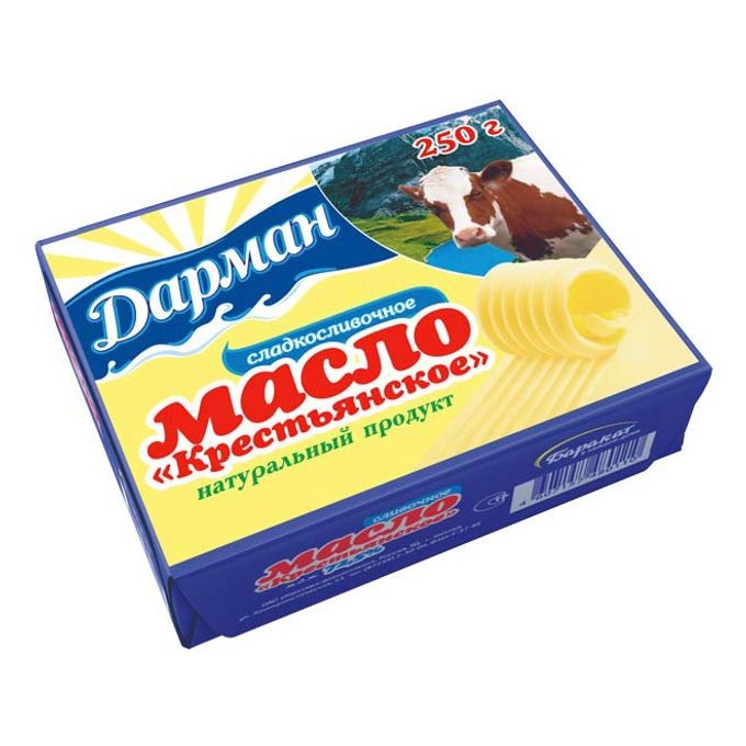 Масло крестьянское Дарман 72,5% 200г