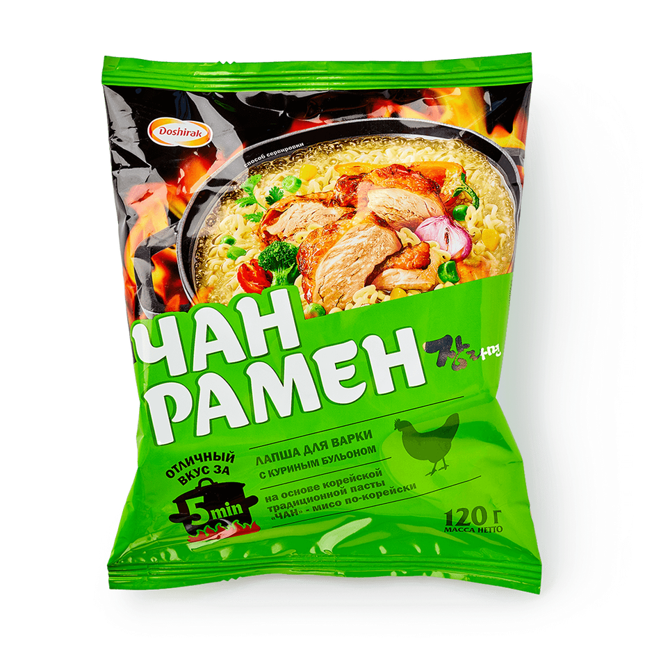 Лапша Доширак ЧАН РАМЕН с куриным бульоном 120гр м/уп