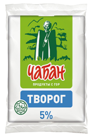 Творог Чабан 2% 180гр флоупак