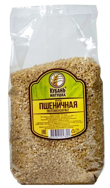 Крупа Пшеничная Полтавская 800гКубань Матушка