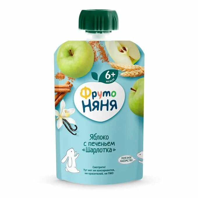 Пюре Фруто Няня Шарлотка 90г м/уп