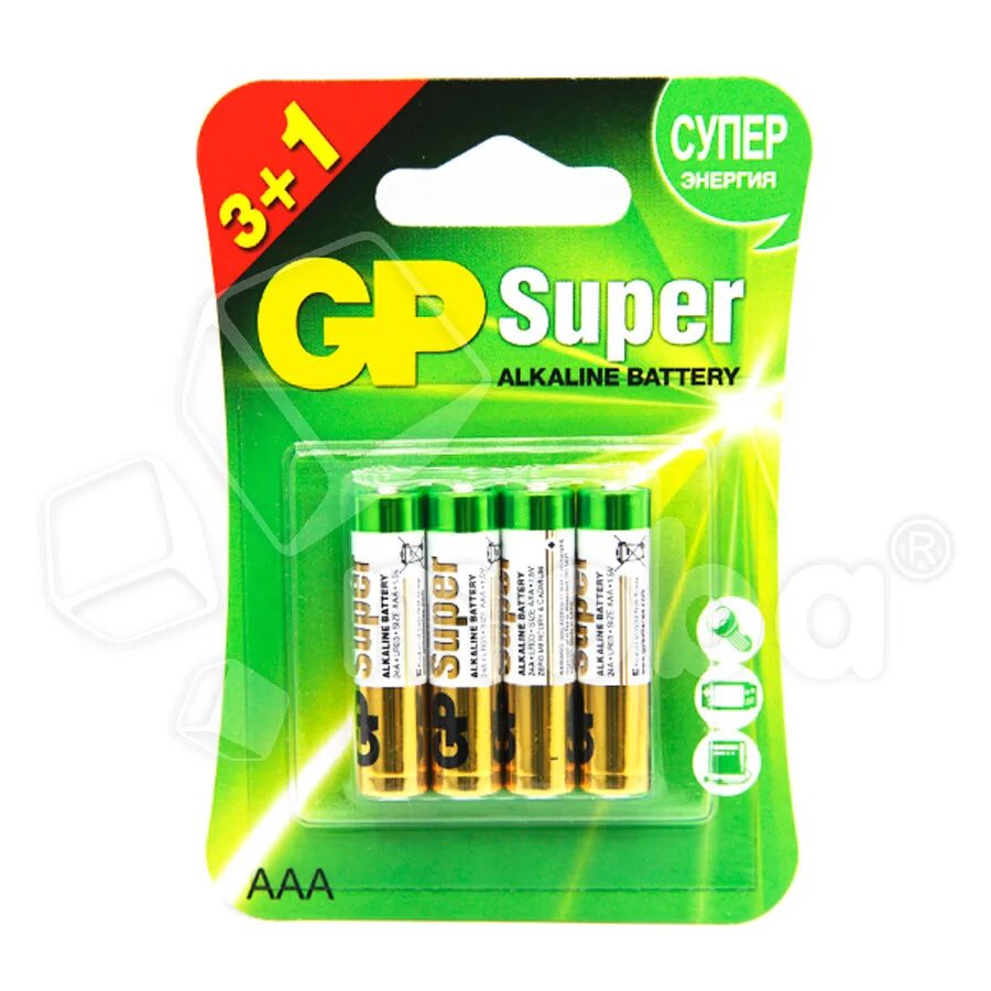 БатарейкаGP Superalkaline LR03 4шт