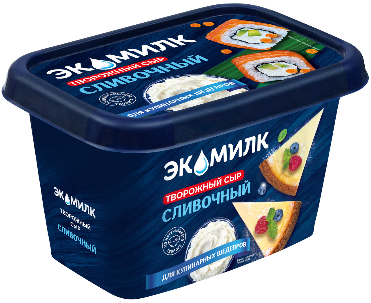 Сыр творожный "Экомилк" 60% 350г