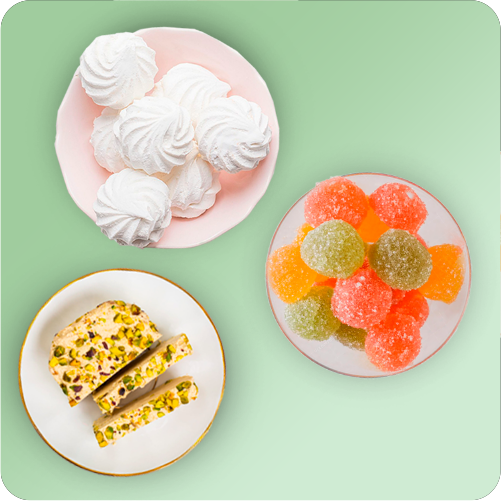 Мармелад, халва,леденцы, зефир, восточные сладости