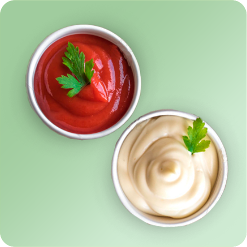 Кетчуп и майонез