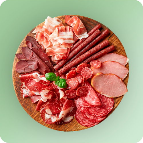 Колбасы, ветчина