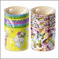 Цветные Формы для куличей (8шт) d60"Пасха"