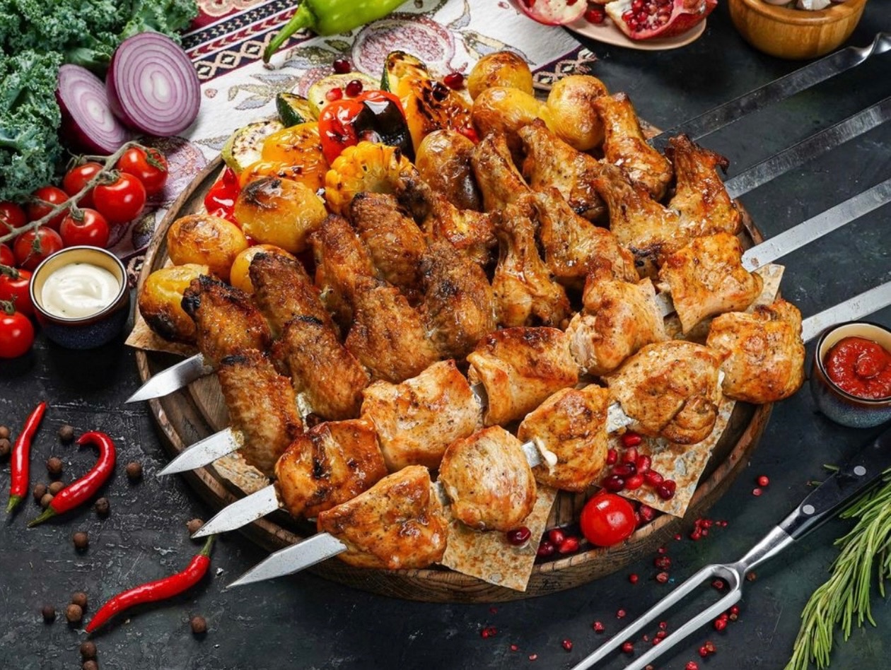 Шашлык из курицы (ассорти)