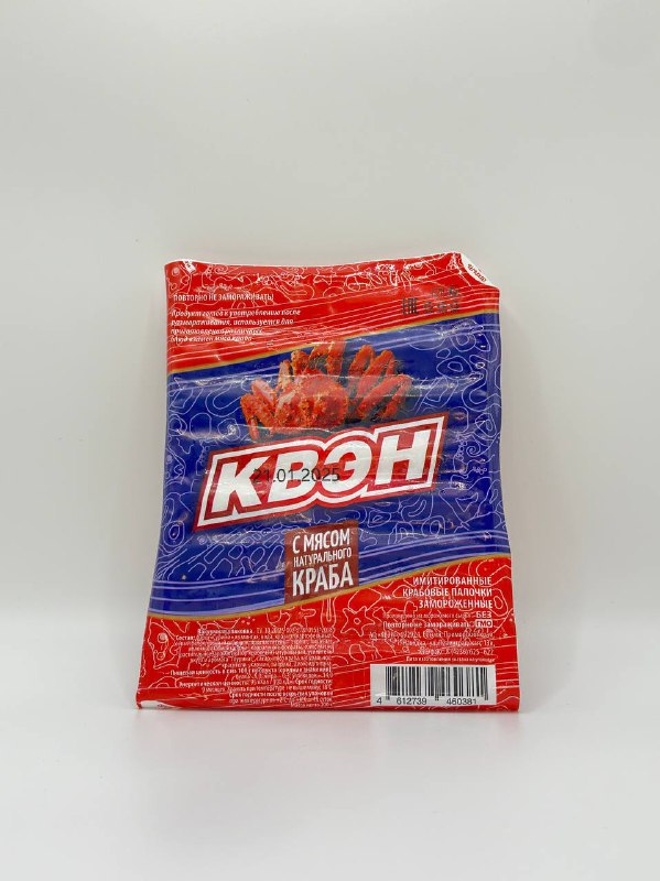 Крабовые палочки "КВЭН" с мясом краба 200г