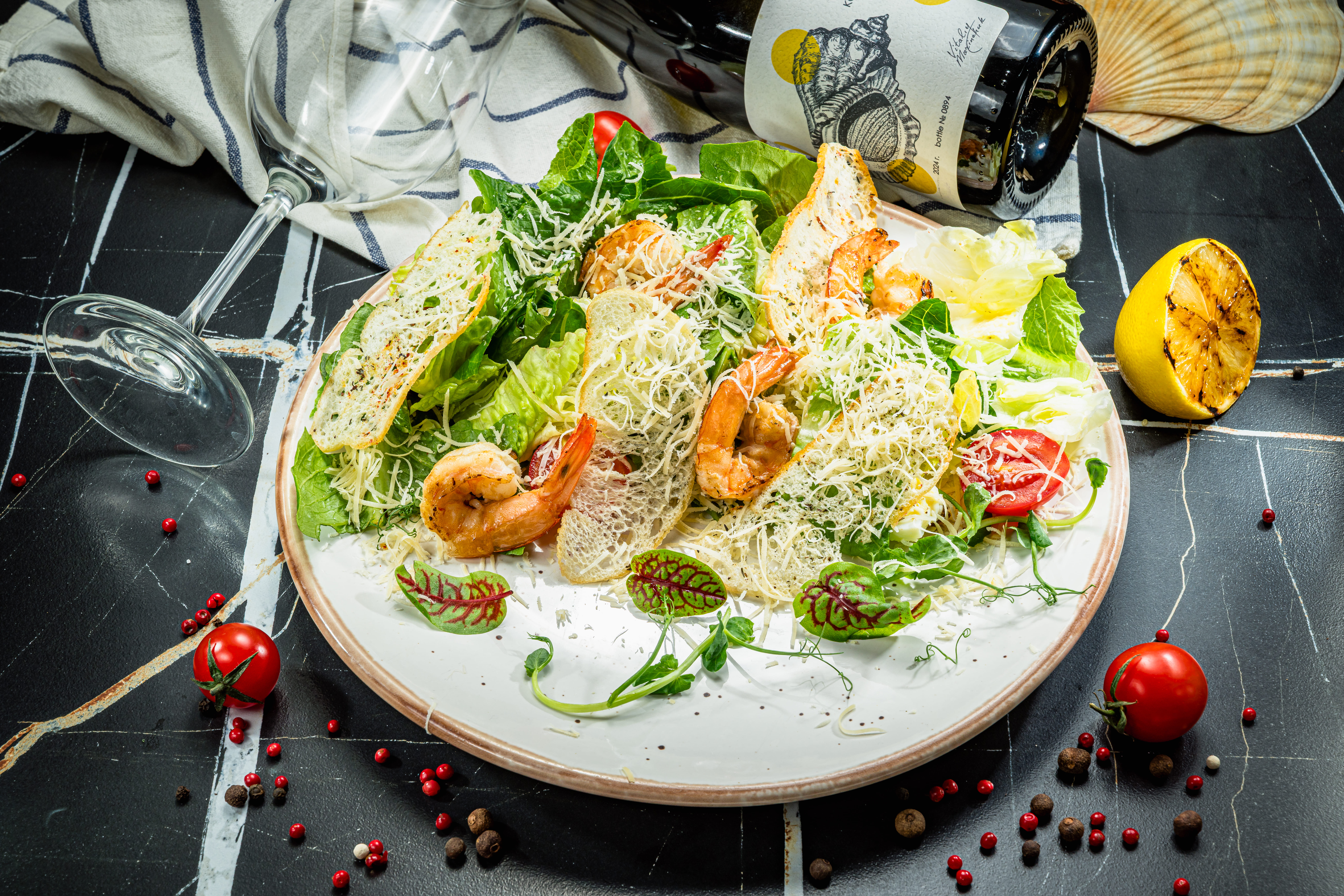 Цезарь с креветками