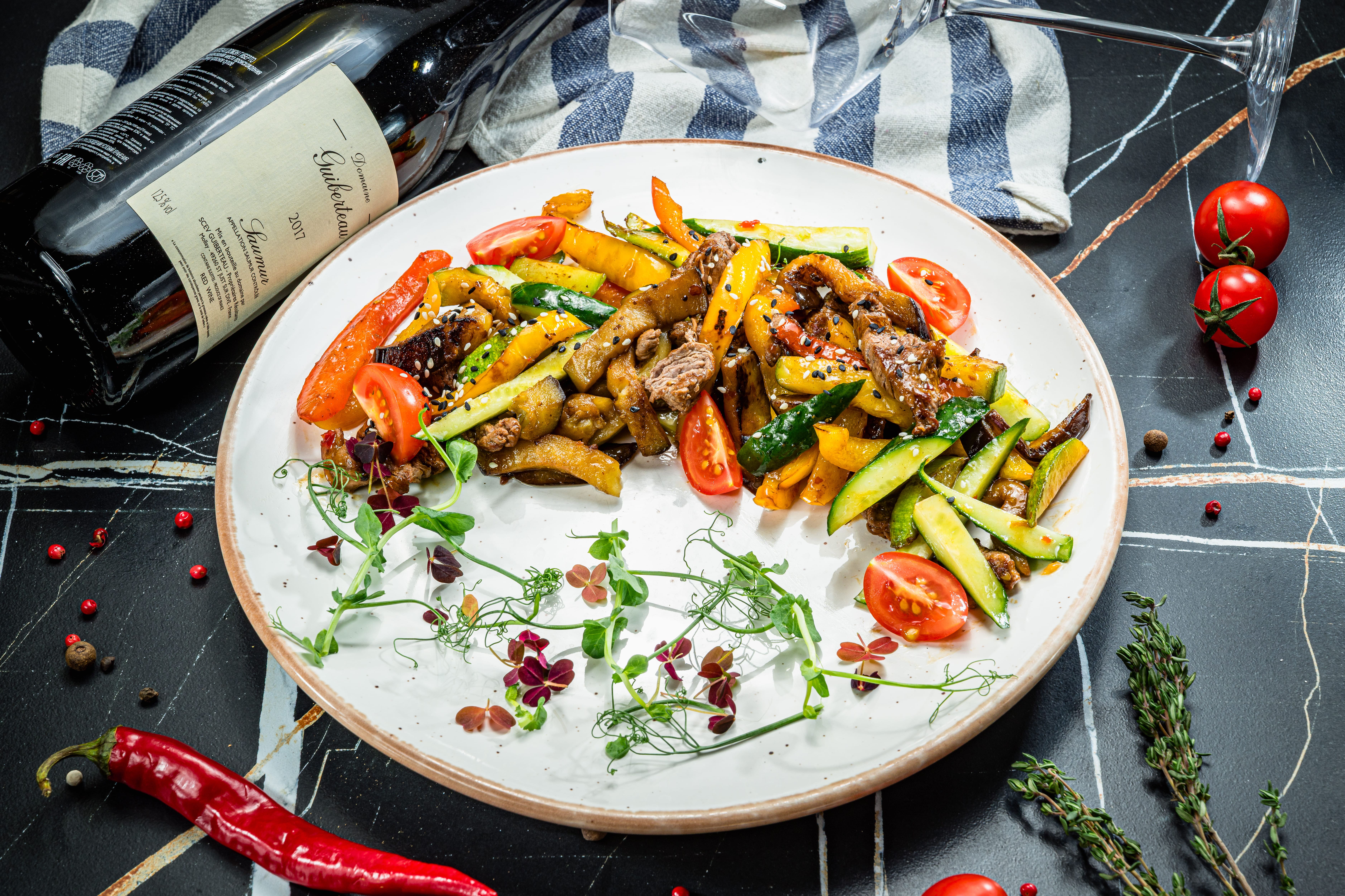 Теплый с телятиной