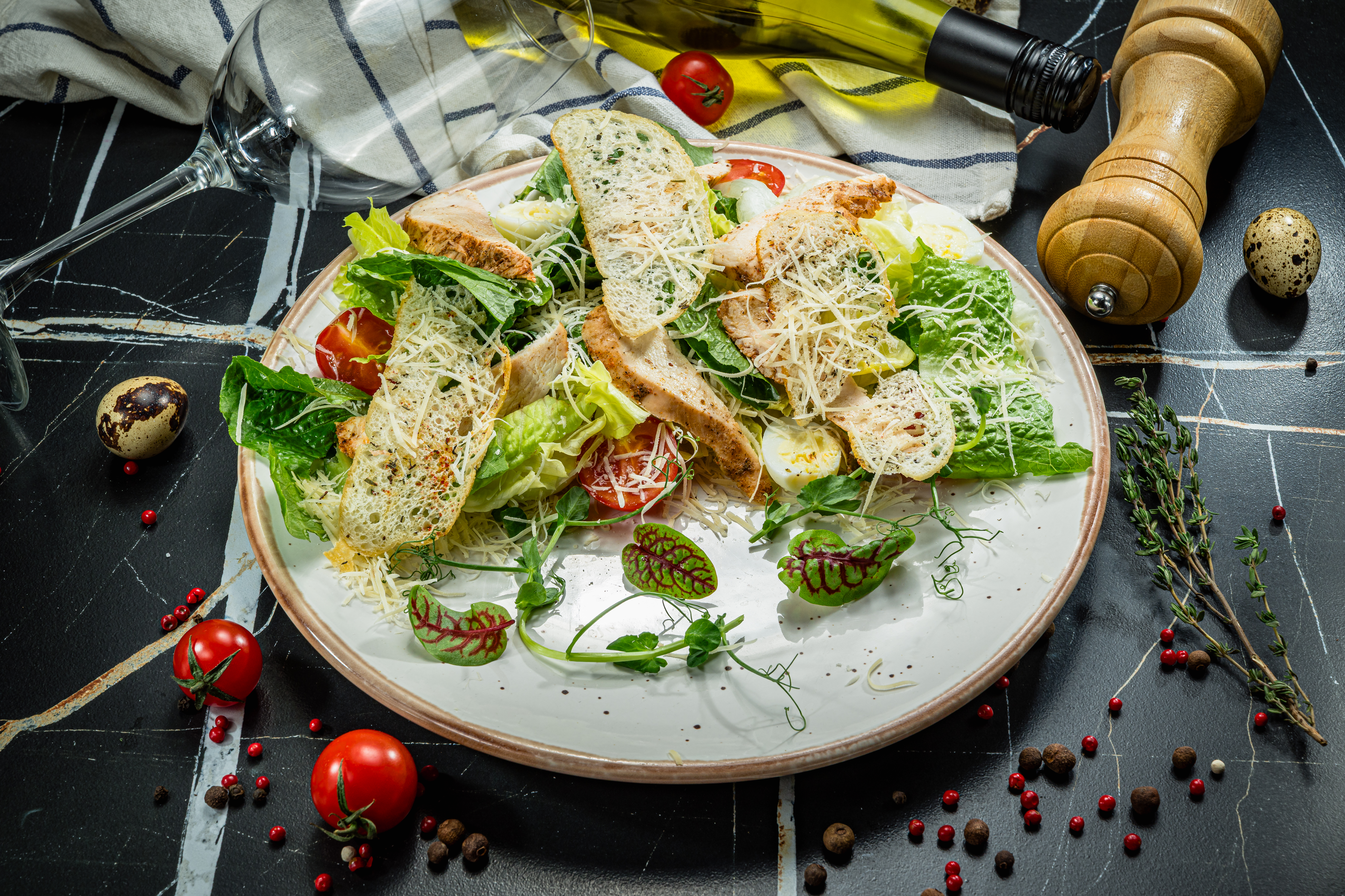 Цезарь с цыпленком