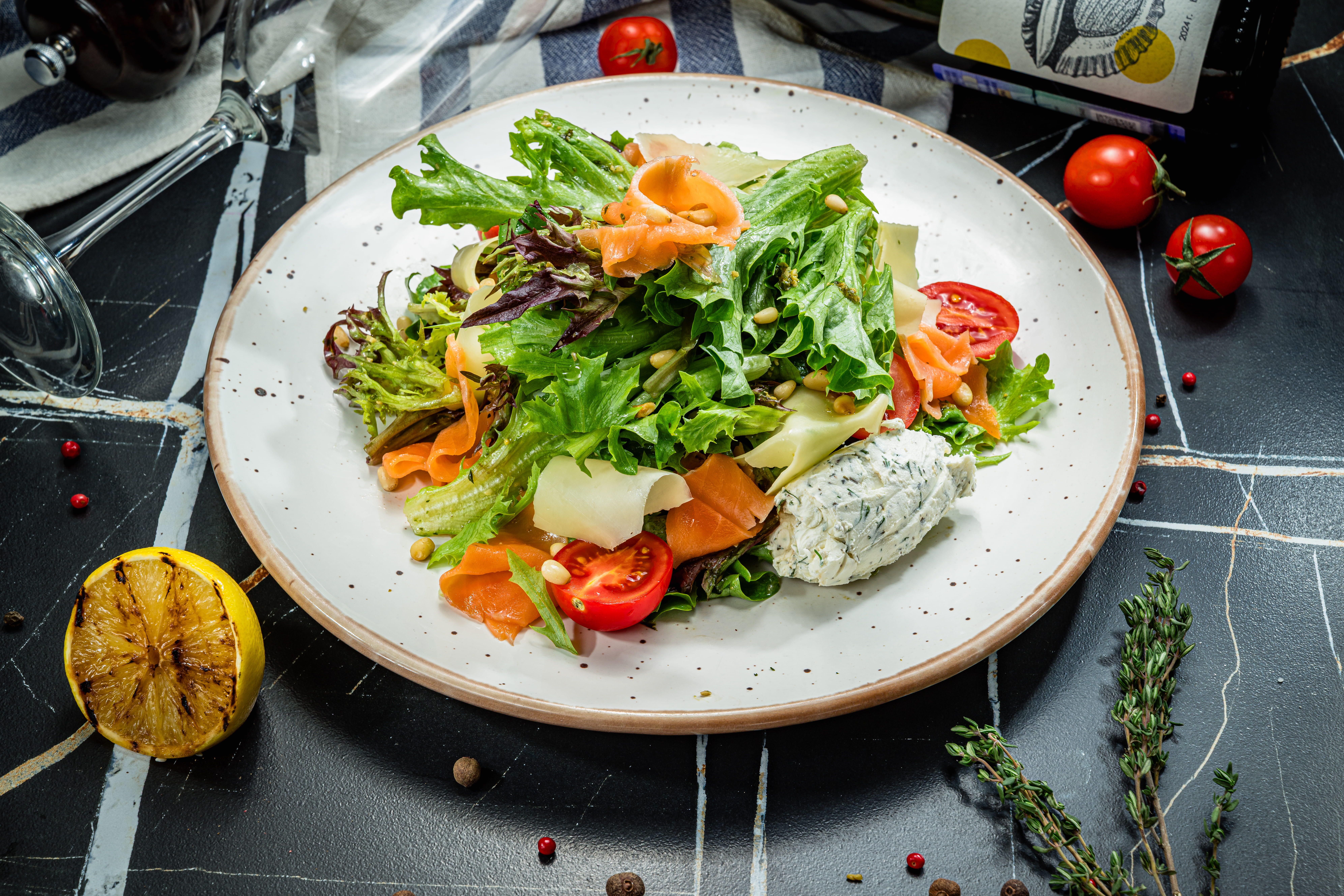 Салат с форелью от Шефа