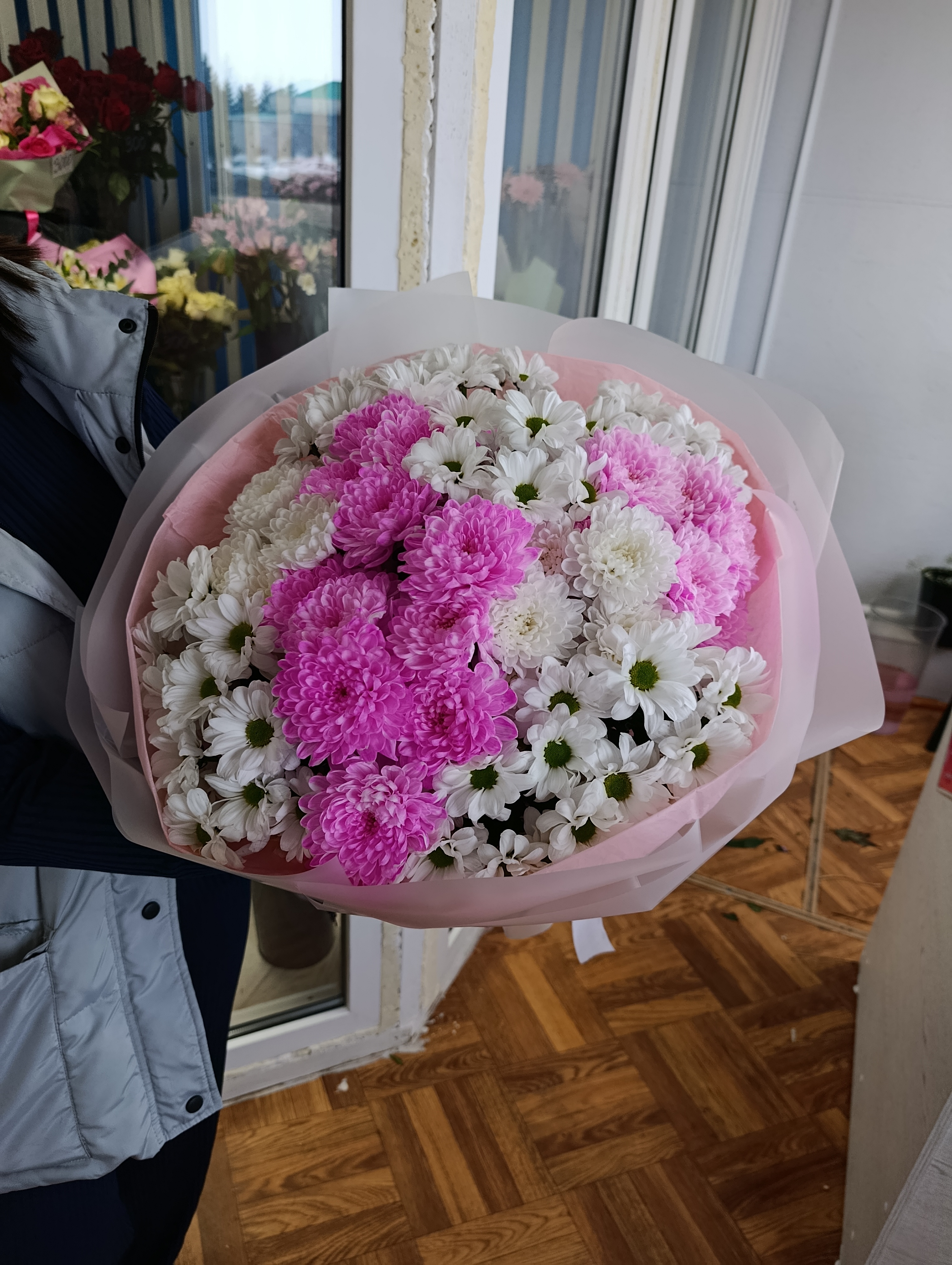 Букет из хризантем размер "XL"