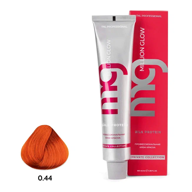 Крем-краска для волос TNL Million Gloss оттенок 0.44 Платиновый блонд пастельный ледяной 100 мл¶
