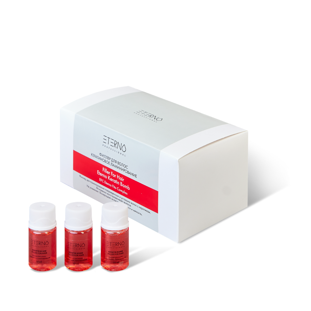 Ампулы для волос кератиновое ламинирование 10мл*1шт