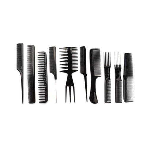 Набор расчесок парикмахерский TNL, 10 шт.