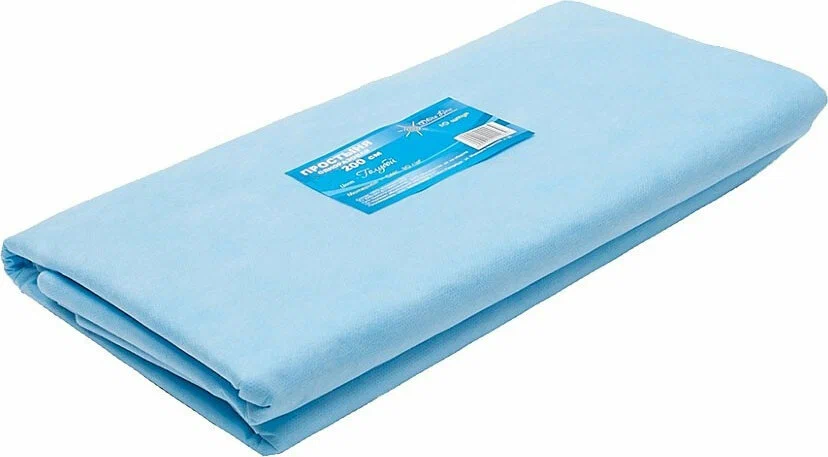 Простыня одноразовая "Выбор" 70*200 SMS голубой №10