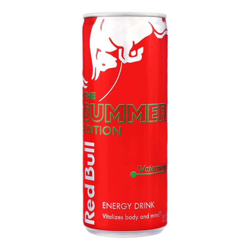 Red Bull - Red Watermelon энергетический напиток ж/б 0,355л