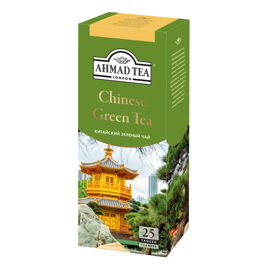 Чай зеленый Ahmad Tea Китайский, 25 х 12