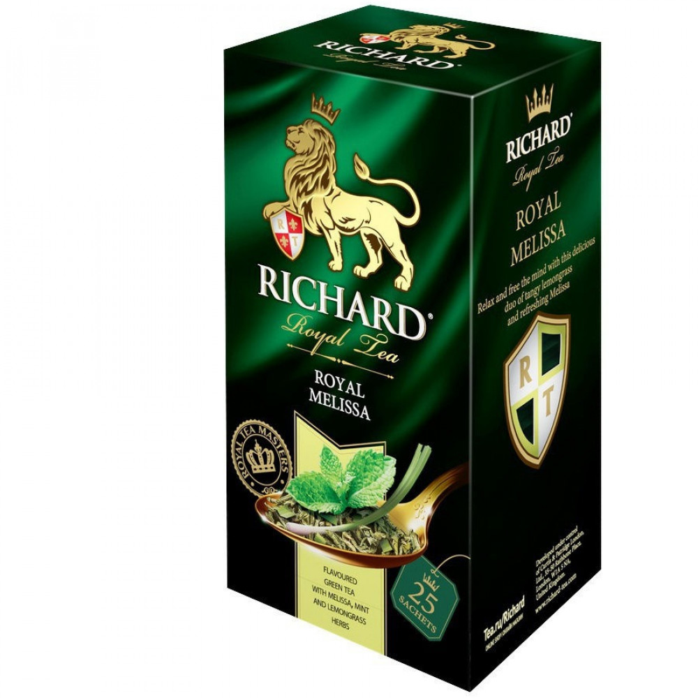 Чай зелёный Richard Royal Green Melissa, 25 х 1.5г