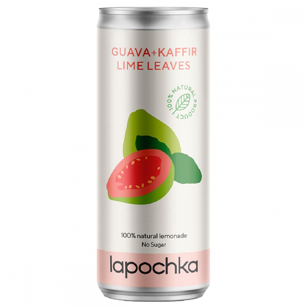 Lapochka Гуава - Каффир - Лайм напиток без сахара ж/б 0,33л