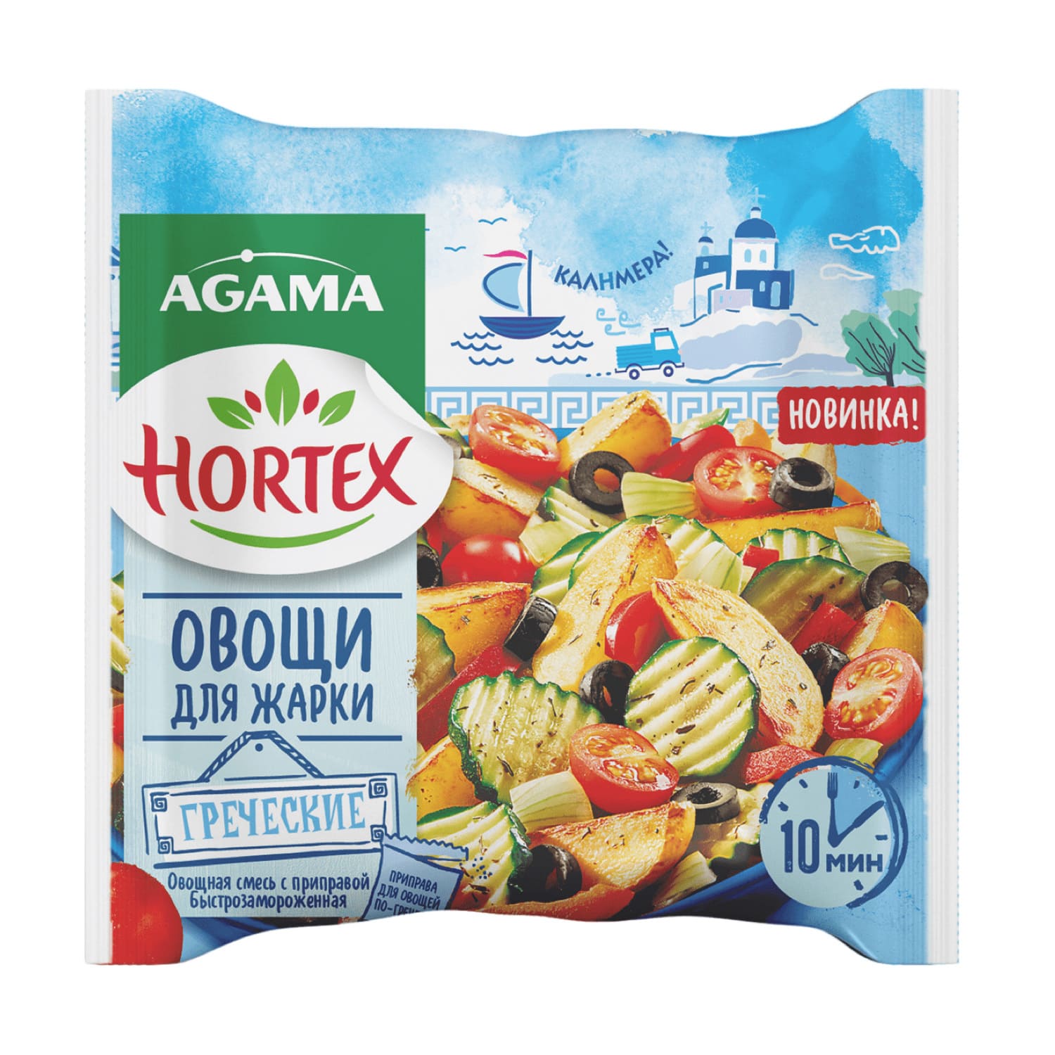 Овощи для жарки греческие быстрозаморож. 400 гр
