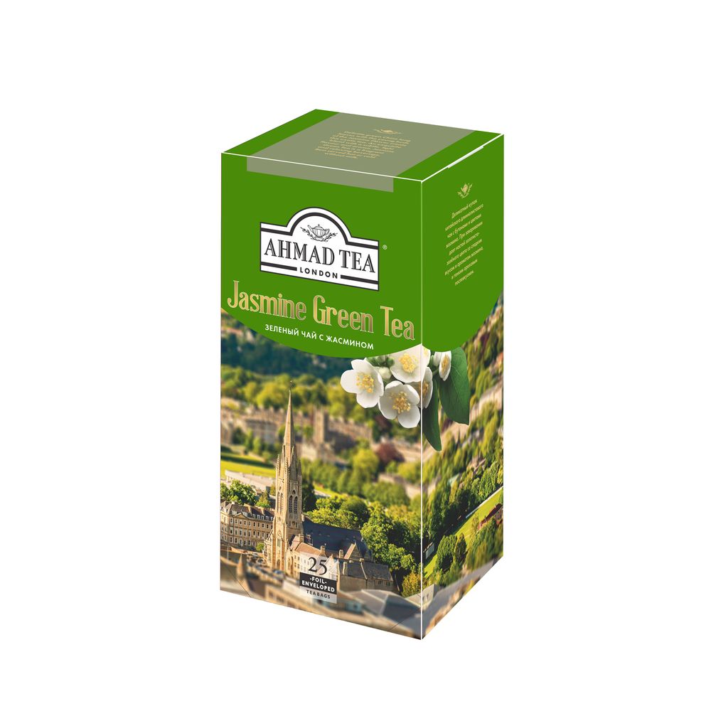 Чай зеленый Ahmad Tea с жасмином, 25пак х 12