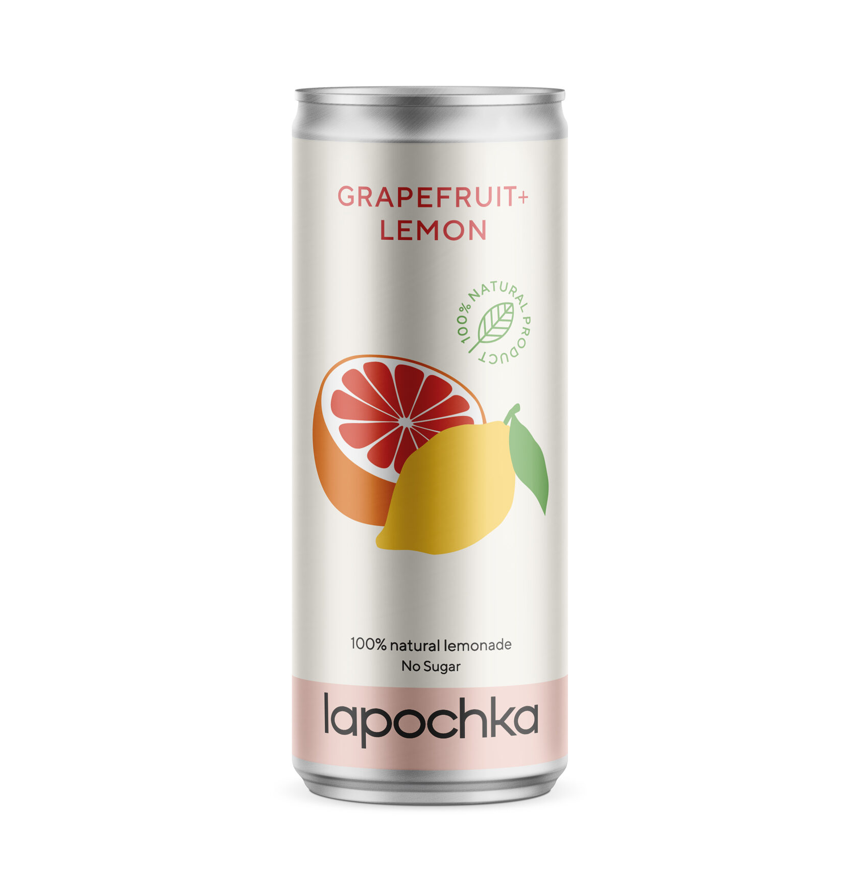 Lapochka Грейпфрут - Лимон напиток без сахара ж/б 0,33л
