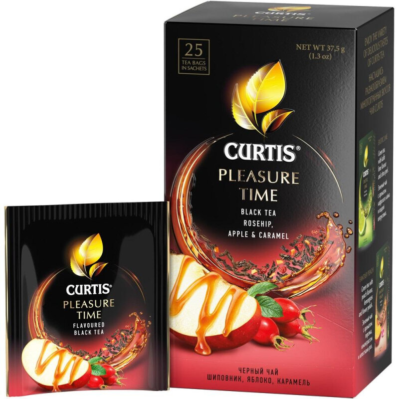 Чай Curtis Pleasure Time черный байховый ароматиз в пакетиках