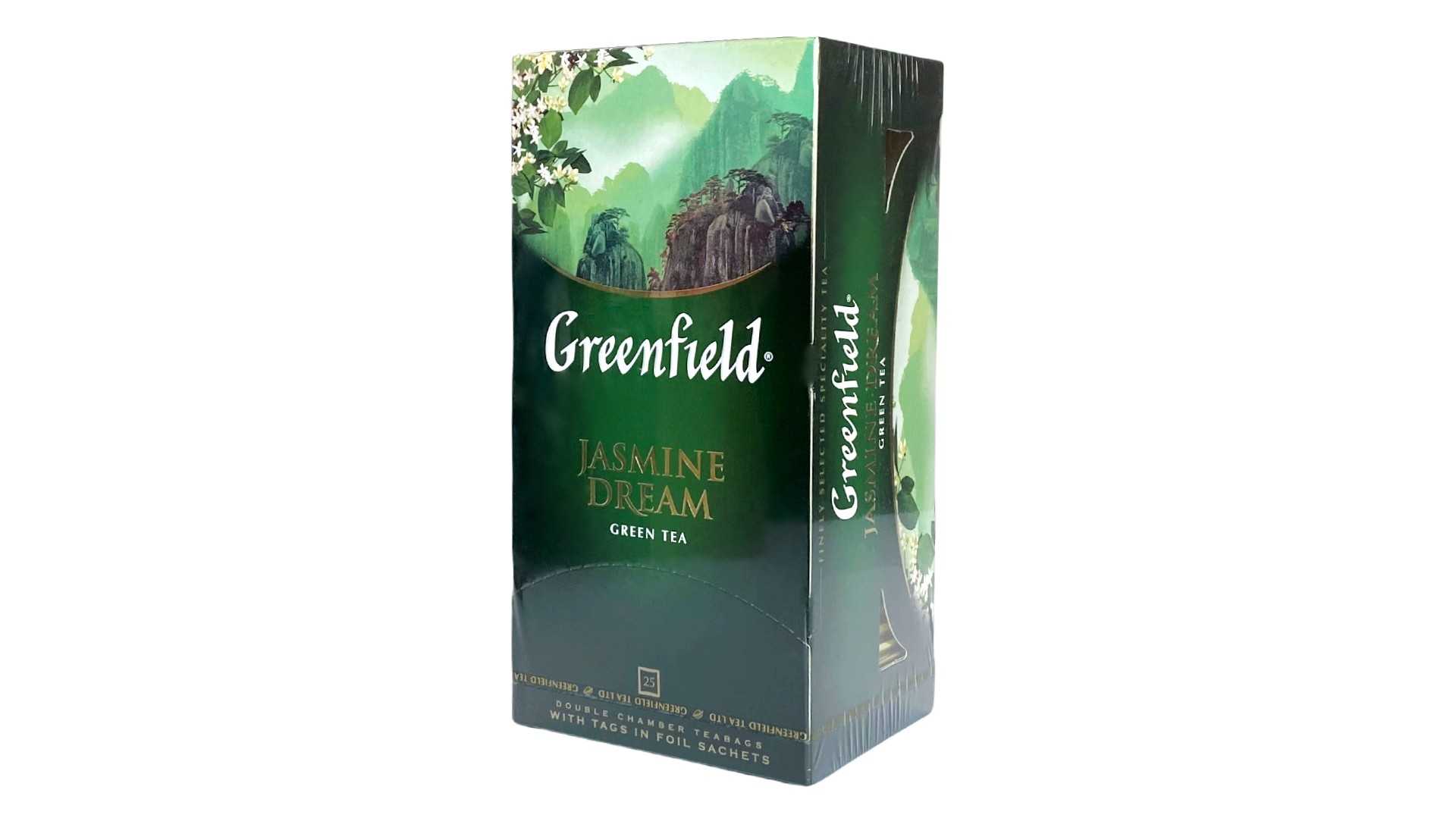 Чай зеленый листовой ароматизированный Greenfield Jastmin Dream, 100г