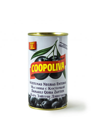 Маслины Coopoliva с/к по (370мл /350г) ж/б