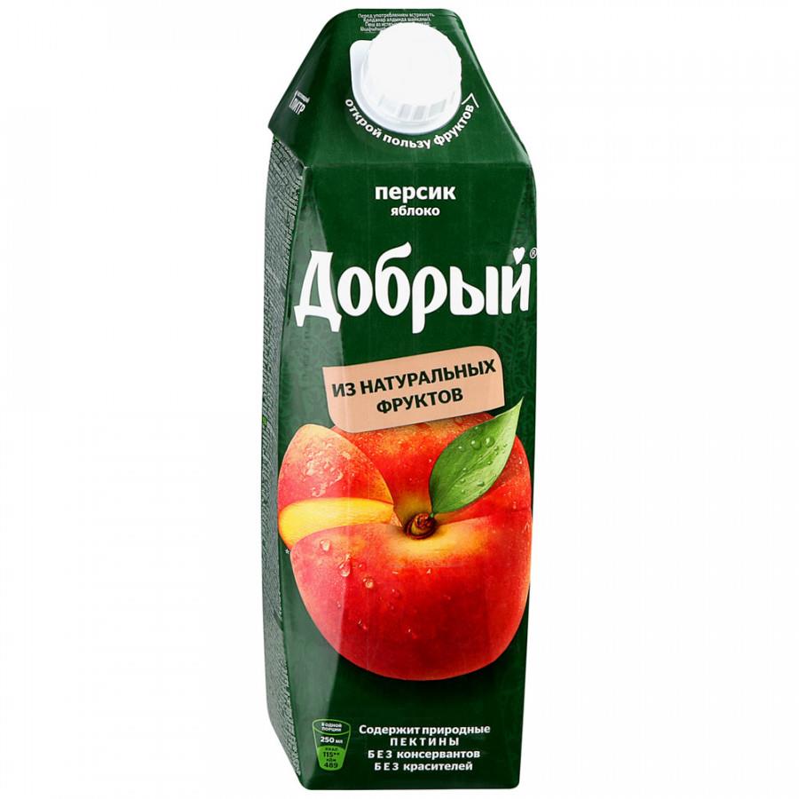 Добрый сок персик - яблоко TetraPak 1л