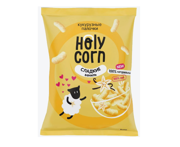 Кукурузные палочки Holy Corn Сладкие 50 гр