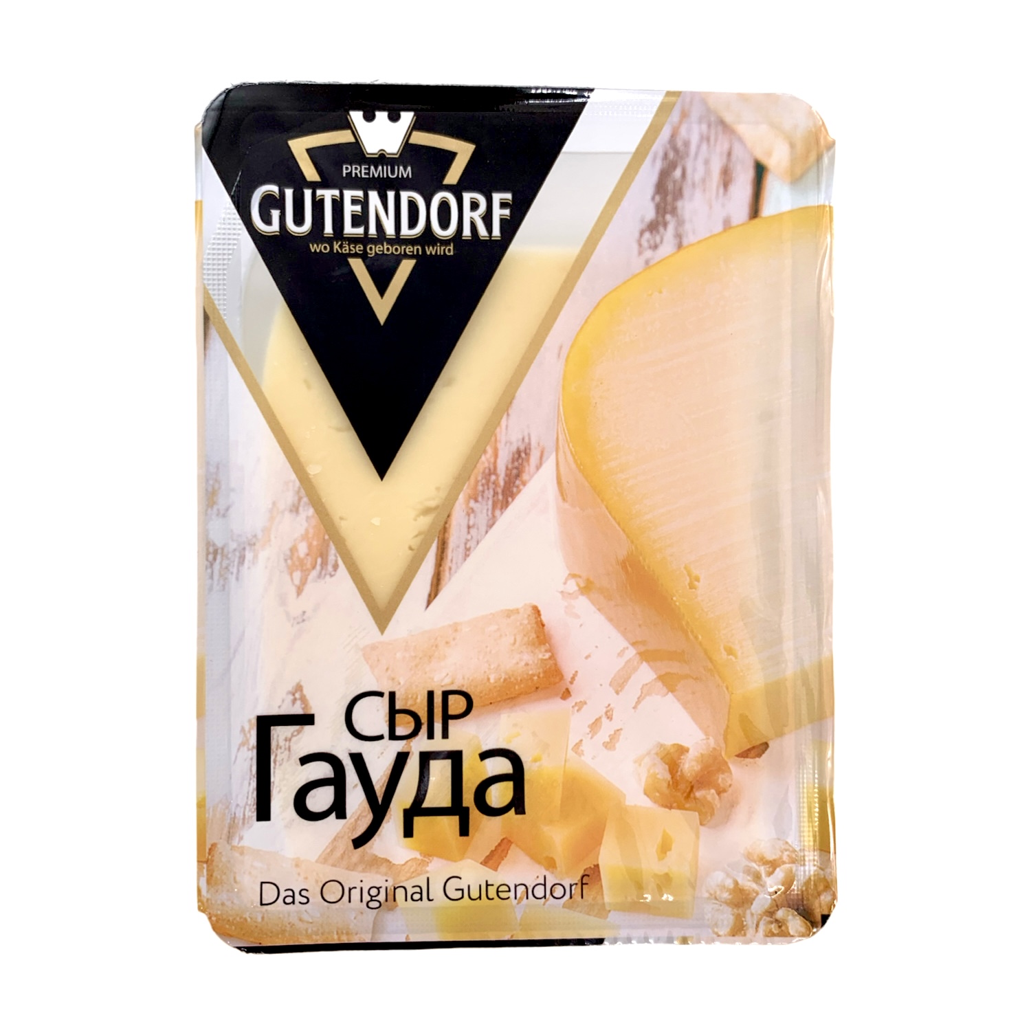 Сыр Гауда Gutendorf 45% фасованный брусок 180г