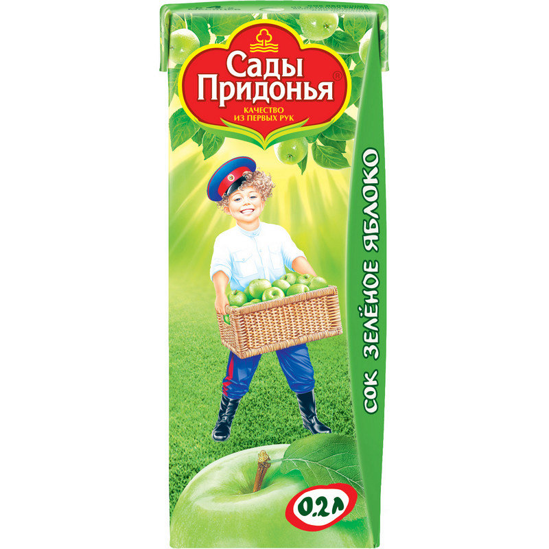 Сады Придонья сок яблоко TetraPak 0,2л