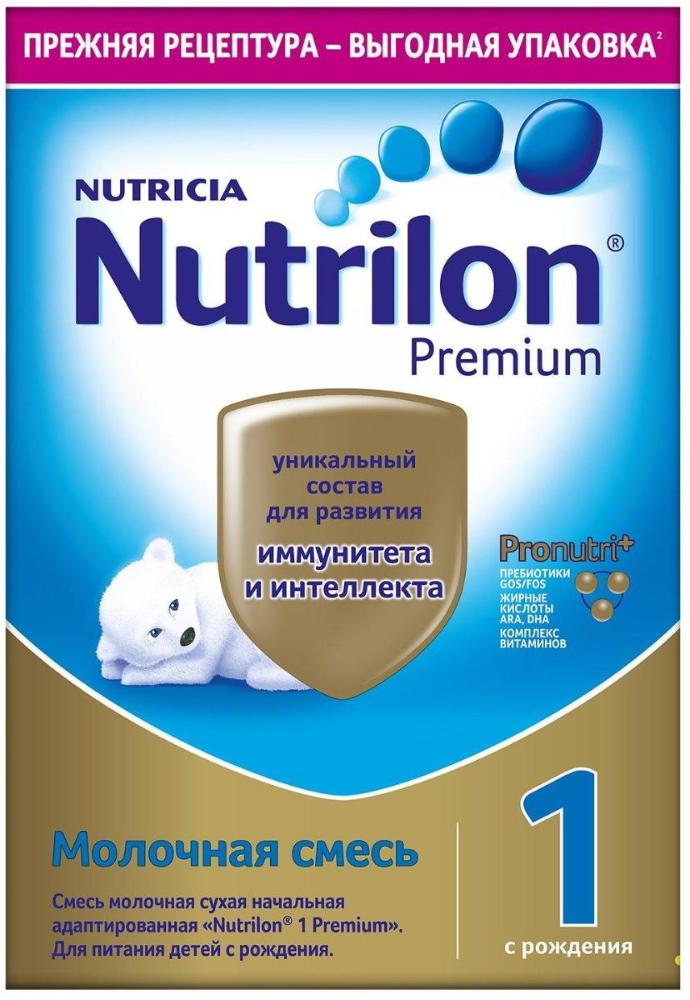 NUTRILON Premium 1 (600г) Молочная Смесь с Комплексом PronutriPlus для Иммунитета с рождения 600г.