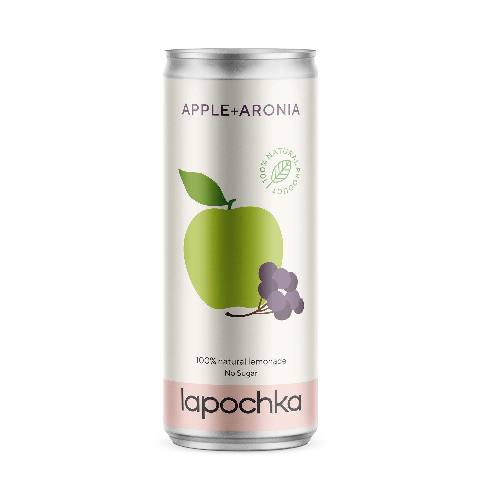 Lapochka Арония - Яблоко напиток без сахара ж/б 0,33л