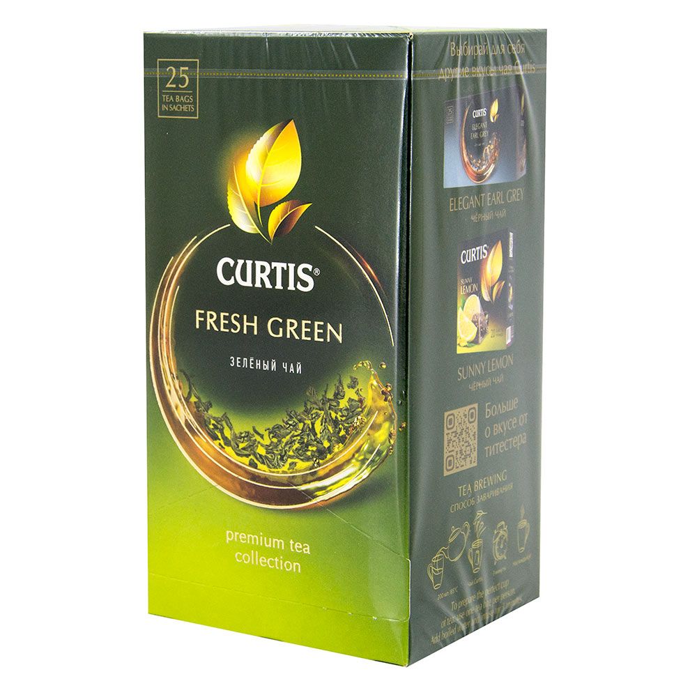 Чай зеленый Curtis Fresh Green, 25 х 1.7г