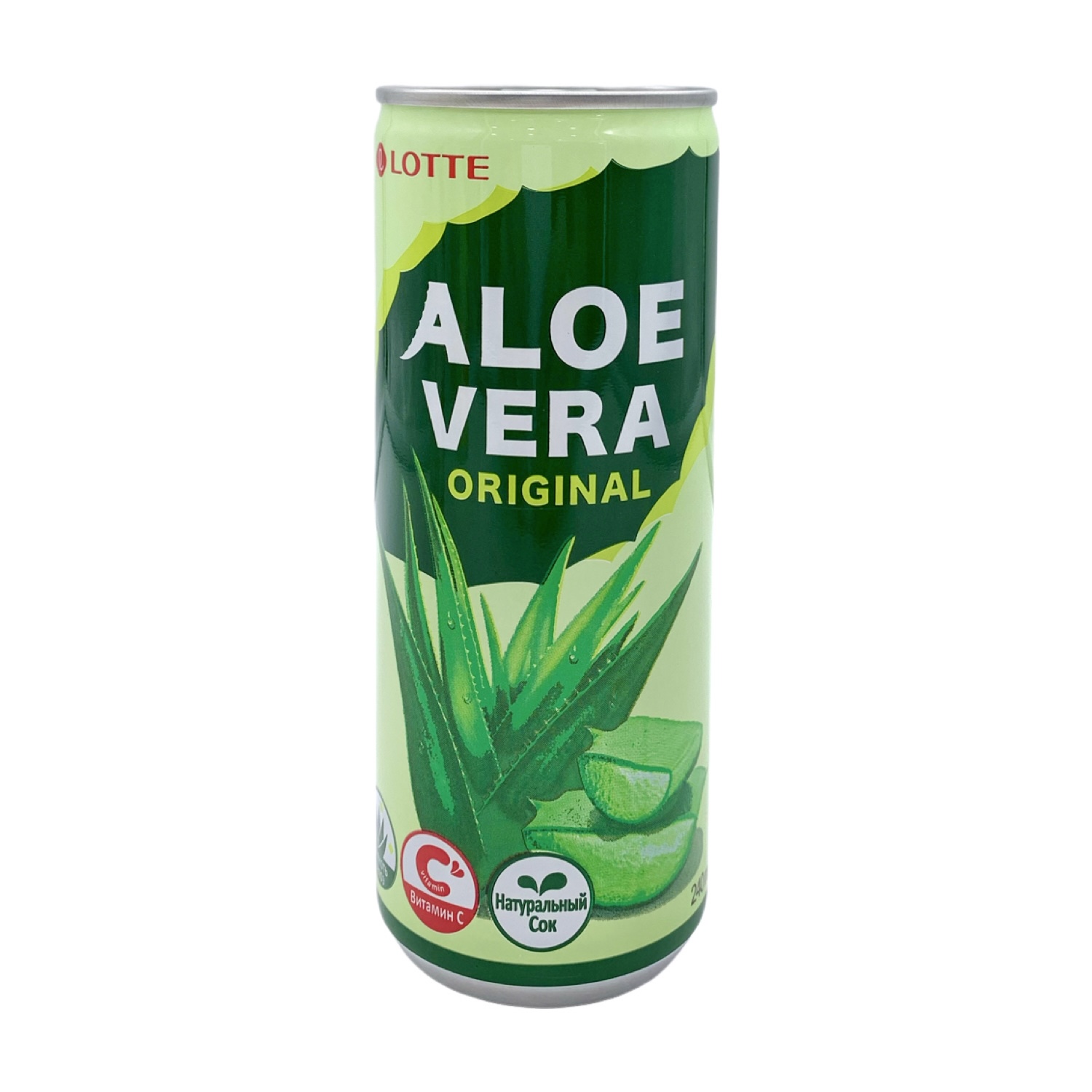 Негазированный сокосодержащий напиток Lotte Aloe Vera Оригинальный вкус 0,24 л