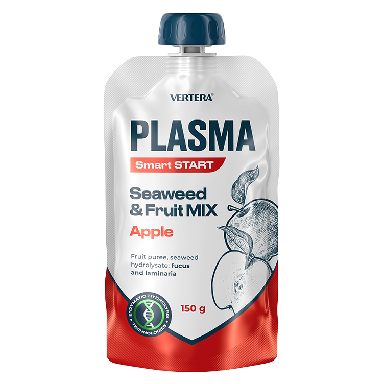 Plasma. Smart start пюре фруктовое с гидролизатом водорослей. Яблоко