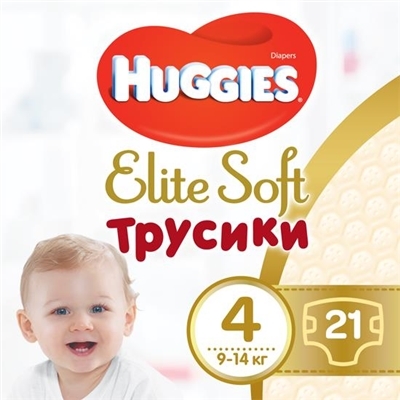 Huggies Elite Soft Трусики -Подгузники 4 21шт 9-14кг