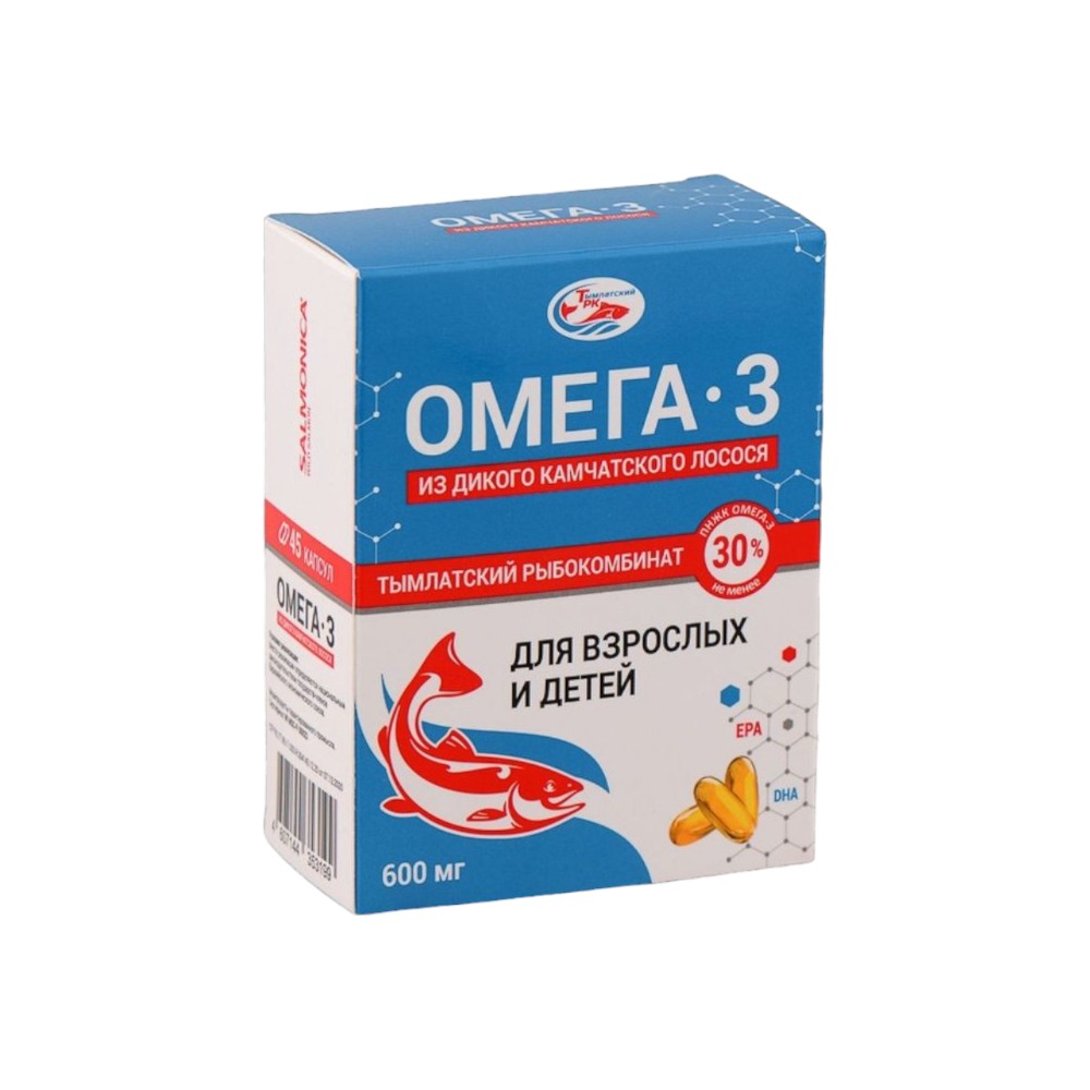 ОМЕГА - 3, дикого Камчатского лосося 600 мг, 1/54 ТРК