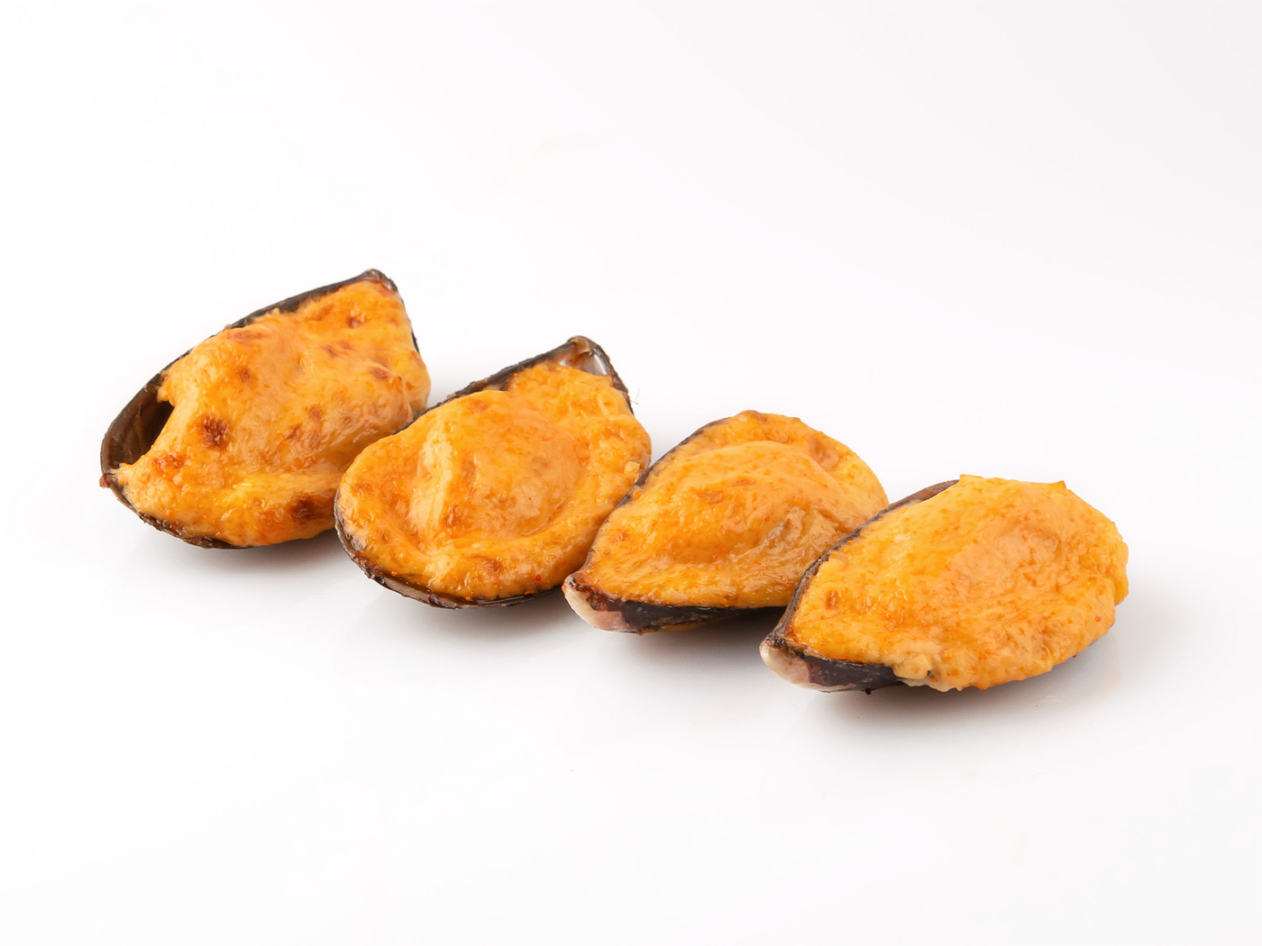 Запеченные Мидии в ракушках с японским соусом "Спайси"