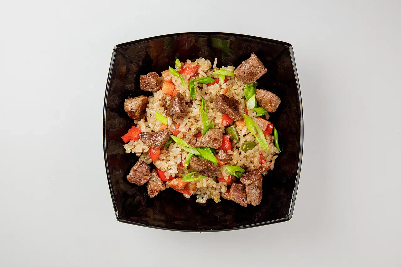 Рис с говяжьей вырезкой