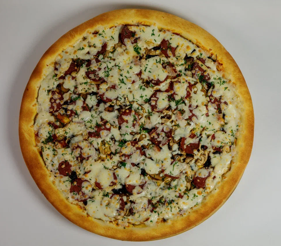 Пепперони с грибами