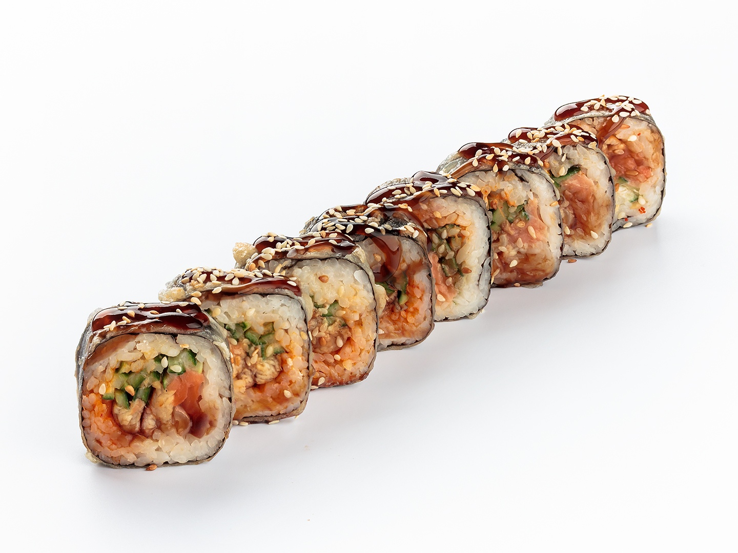 Ролл Унаги Сяке Темпура